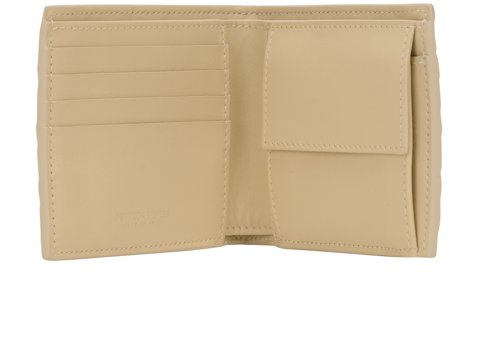 Bottega Veneta Bi Fold Wallet, &pound;190, Accessories, Cream, Leather, Other view